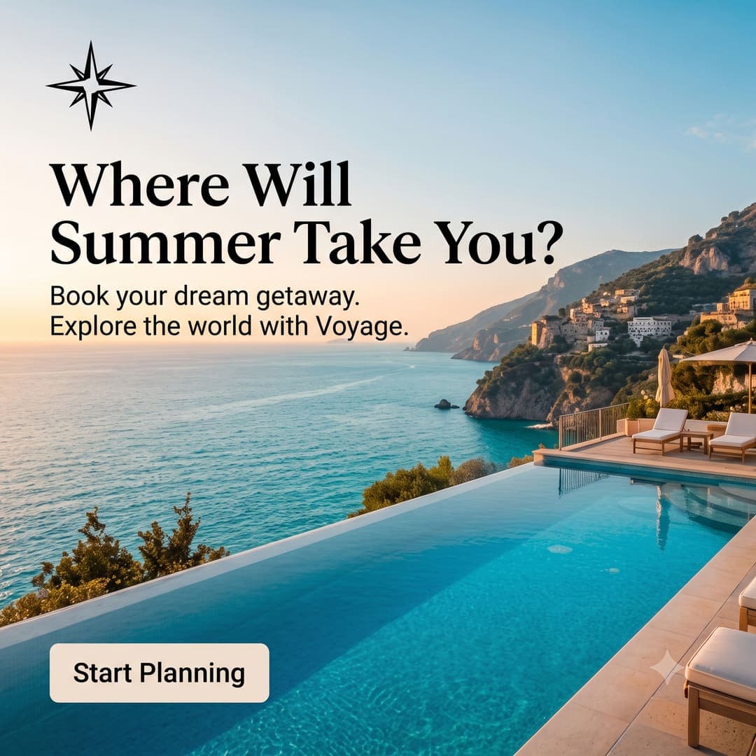Summer getaway post for Voyage Collective